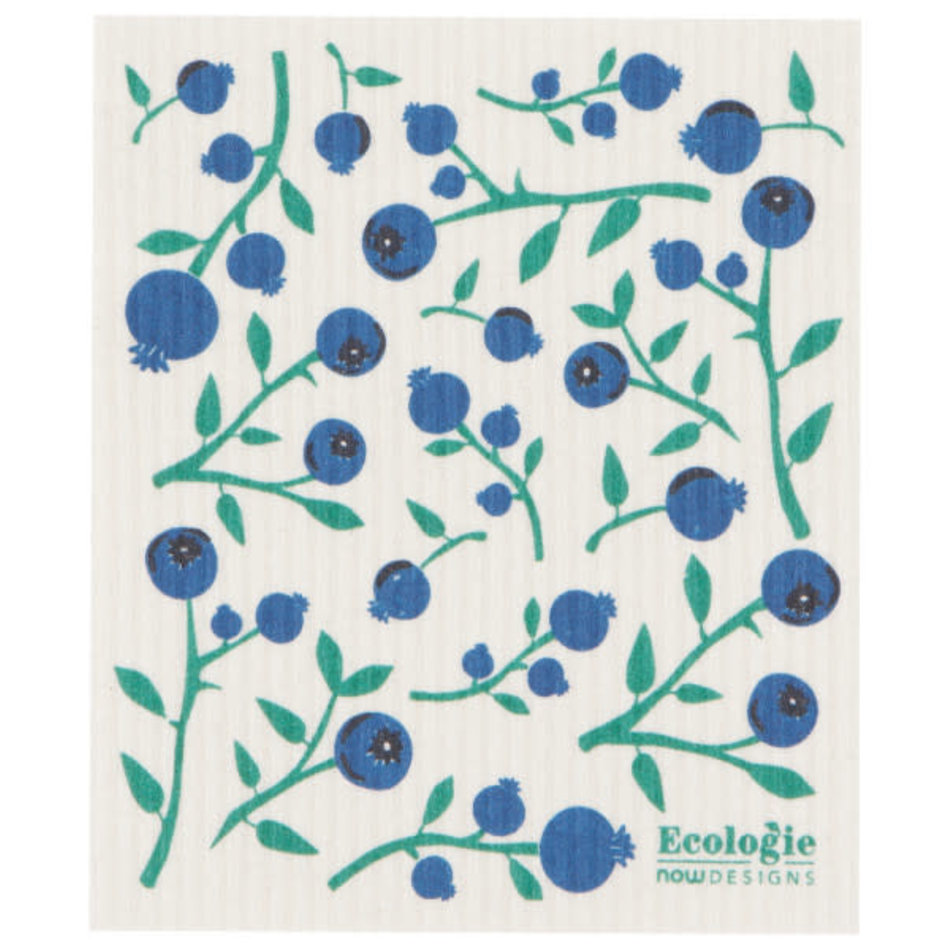 Now Designs Blueberries Swedish Sponge Cloth