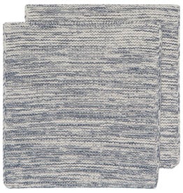 Now Designs Heirloom Knit Dishcloth, Set of 2, Midnight