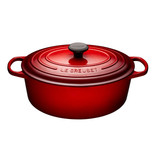 Le Creuset Le Creuset 6.3L/31cm Oval French Oven Cherry