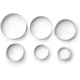 Fox Run Plain and Crinkled Double-Sided Cutter Set, 6pc