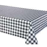 Percalle (Gingham) Tablecloth, 58” x 78”, Black