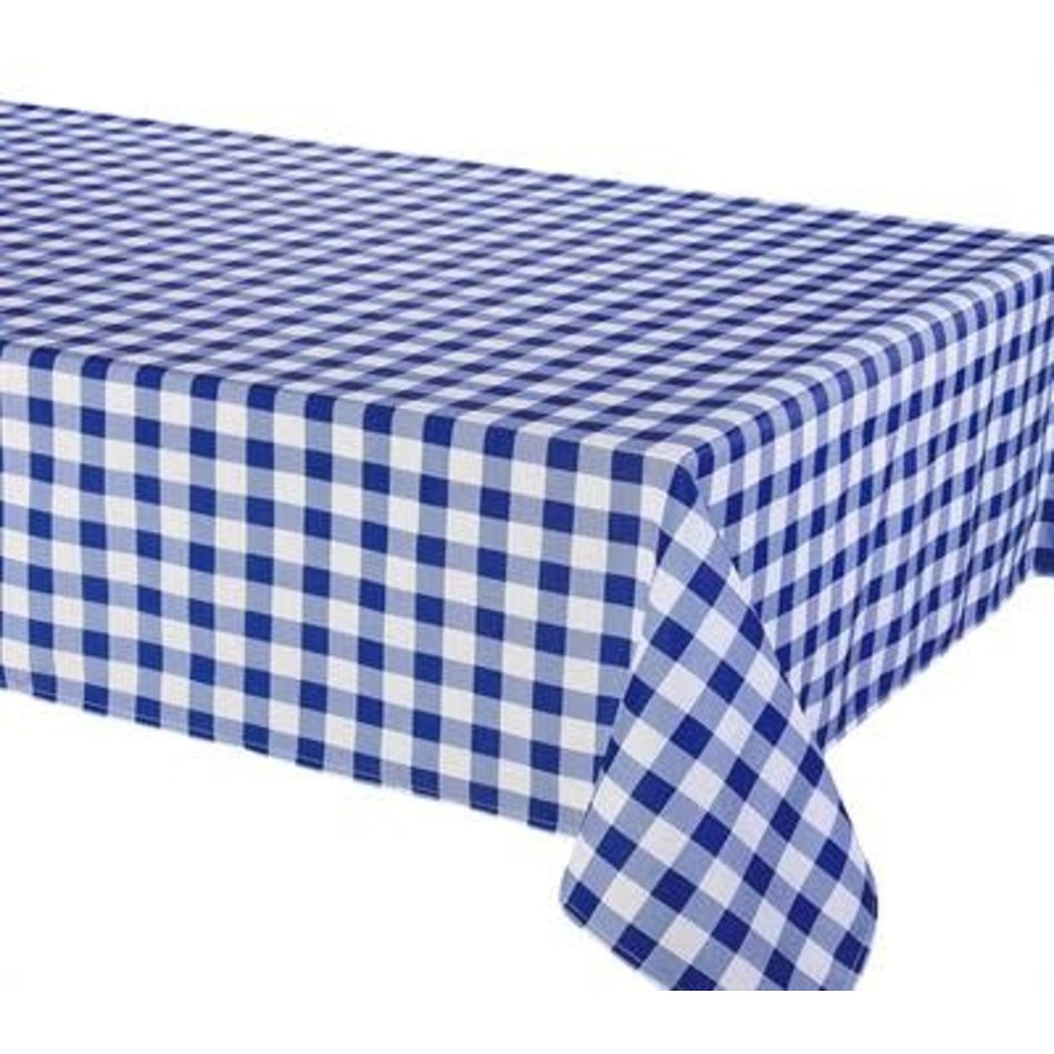 Percalle (Gingham) Tablecloth, 58”x78”, Blue