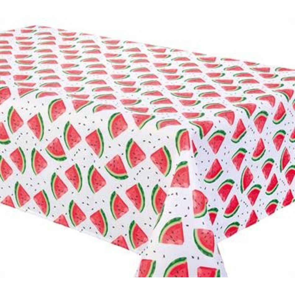 Watermelon Tablecloth, 58" x 78", White