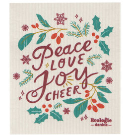 Now Designs Swedish Dishcloth, Peace & Joy
