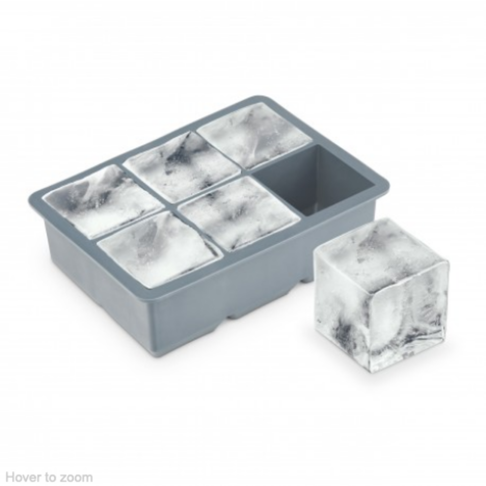 Final Touch Extra Large 2” Ice Cube Tray, Silicone