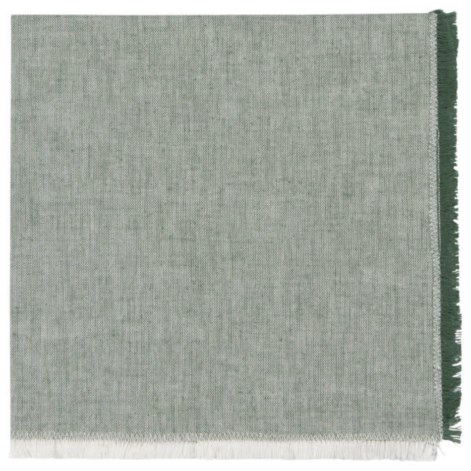 Heirloom Chambray Napkins, Jade Green Set of 4