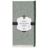 Heirloom Chambray Napkins, Jade Green Set of 4