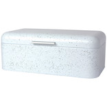 Bread Bin, Large, White with Speckles