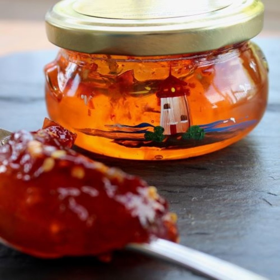 Gourmet Pleasures Preserves, Hotter Than Hell Pepper Jelly