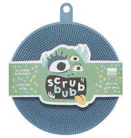 Now Designs Scrub Bub Marine Blue Silicon Scrubber