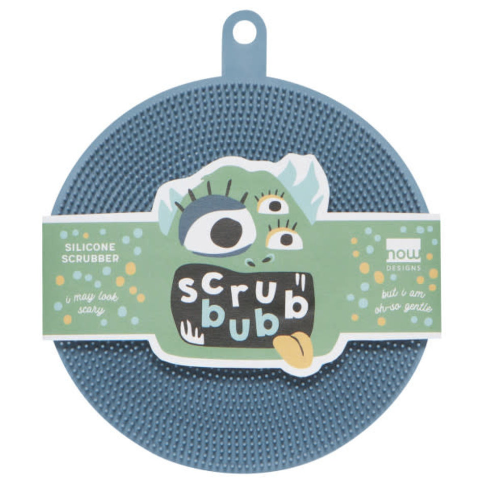 Now Designs Scrub Bub Marine Blue Silicon Scrubber