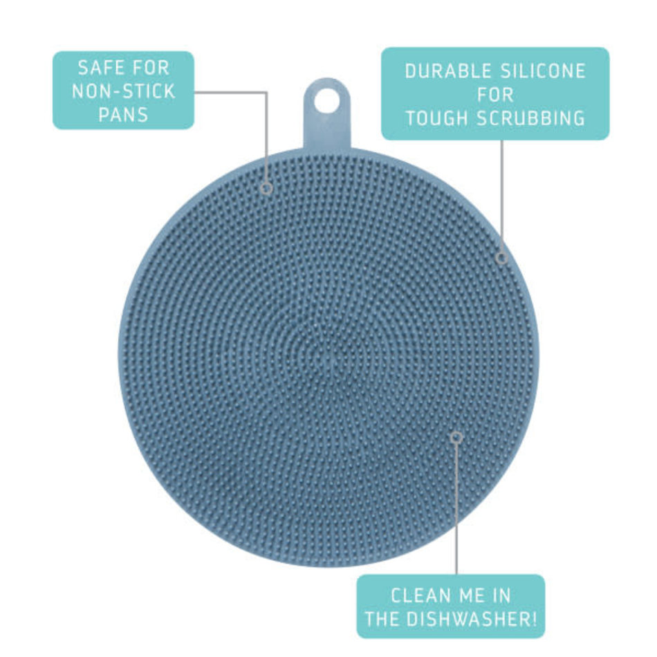 Now Designs Scrub Bub Marine Blue Silicon Scrubber
