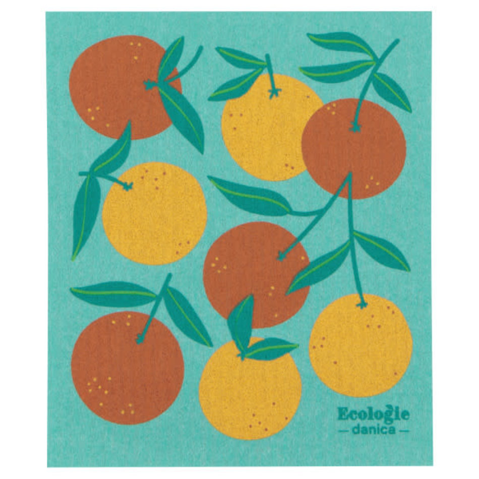 Now Designs Oranges Swedish Sponge Cloth