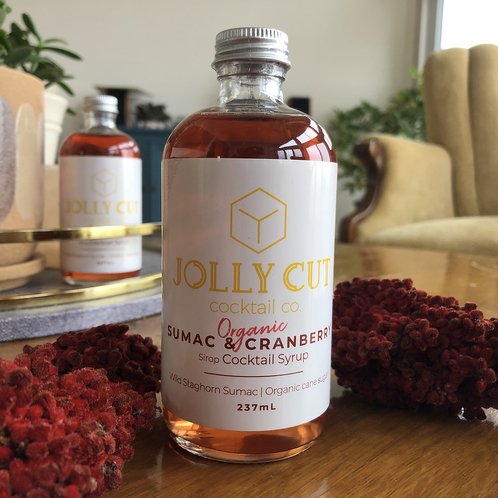 Jolly Cut Organic Sumac & Cranberry Cocktail Syrup Zest Kitchen Shop