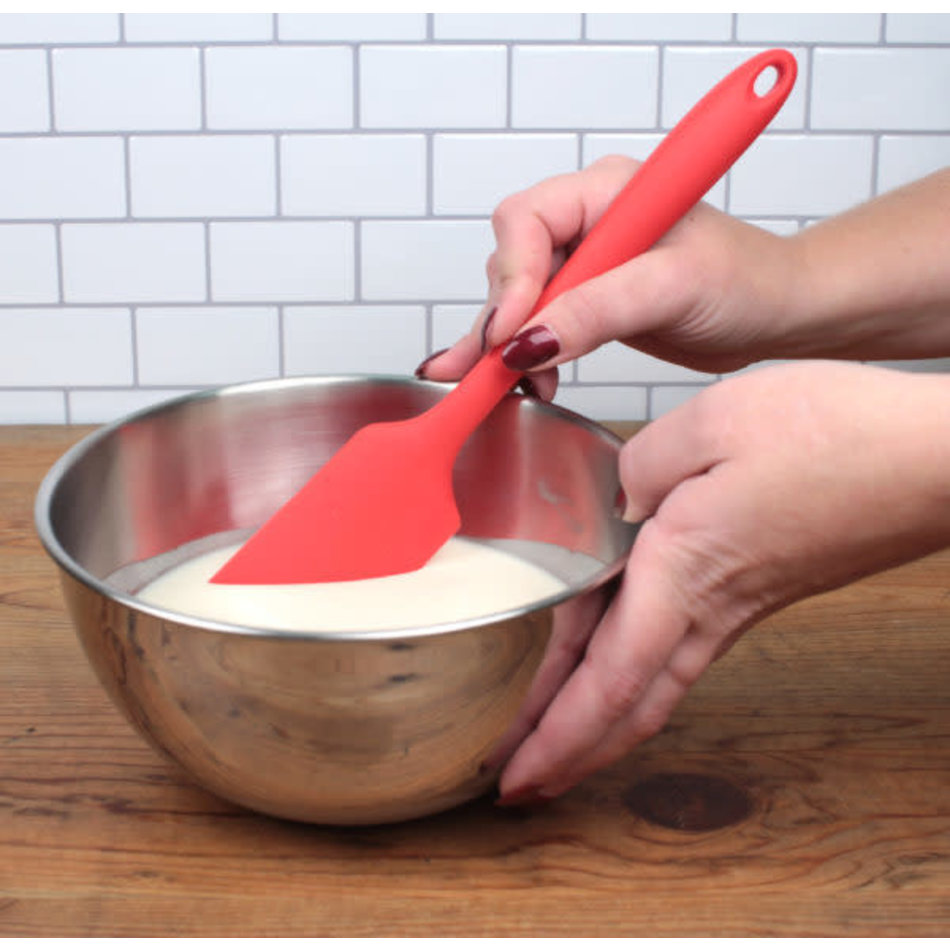 RSVP Ela's Silicone Spatula, Red