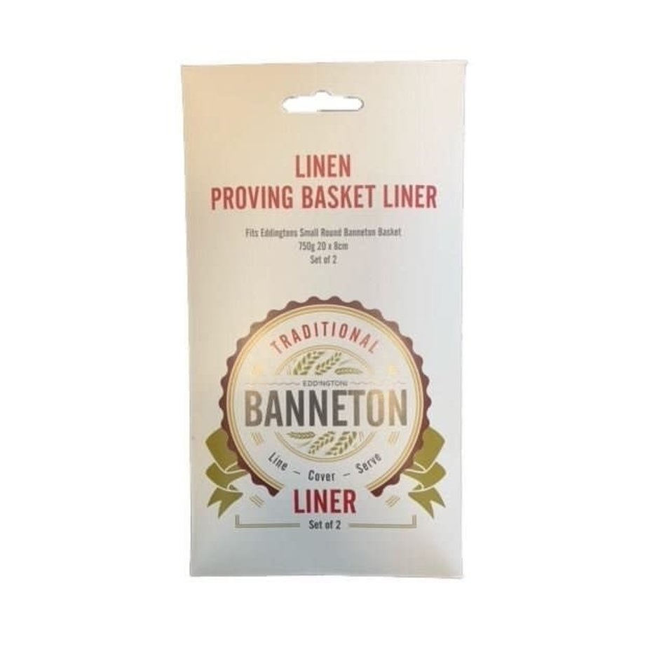 Banneton Linen Proving Basket Liner, Round Small 20cm