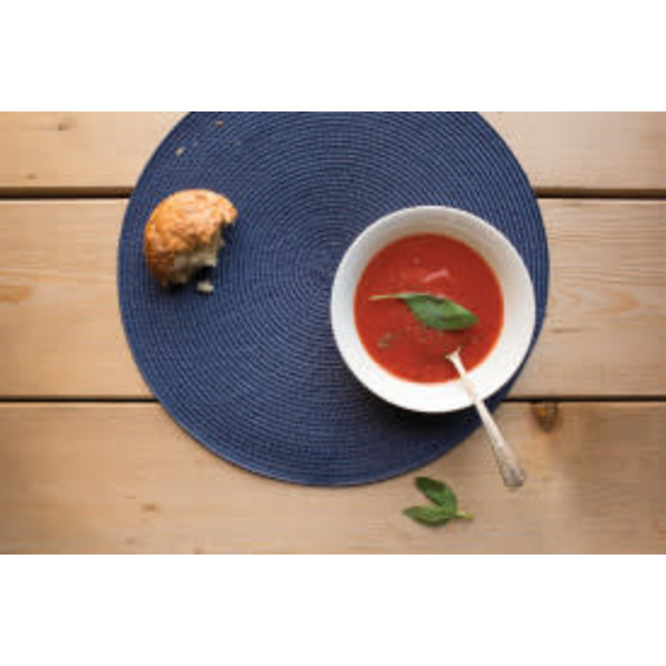 Danica Disko Indigo Round Placemat