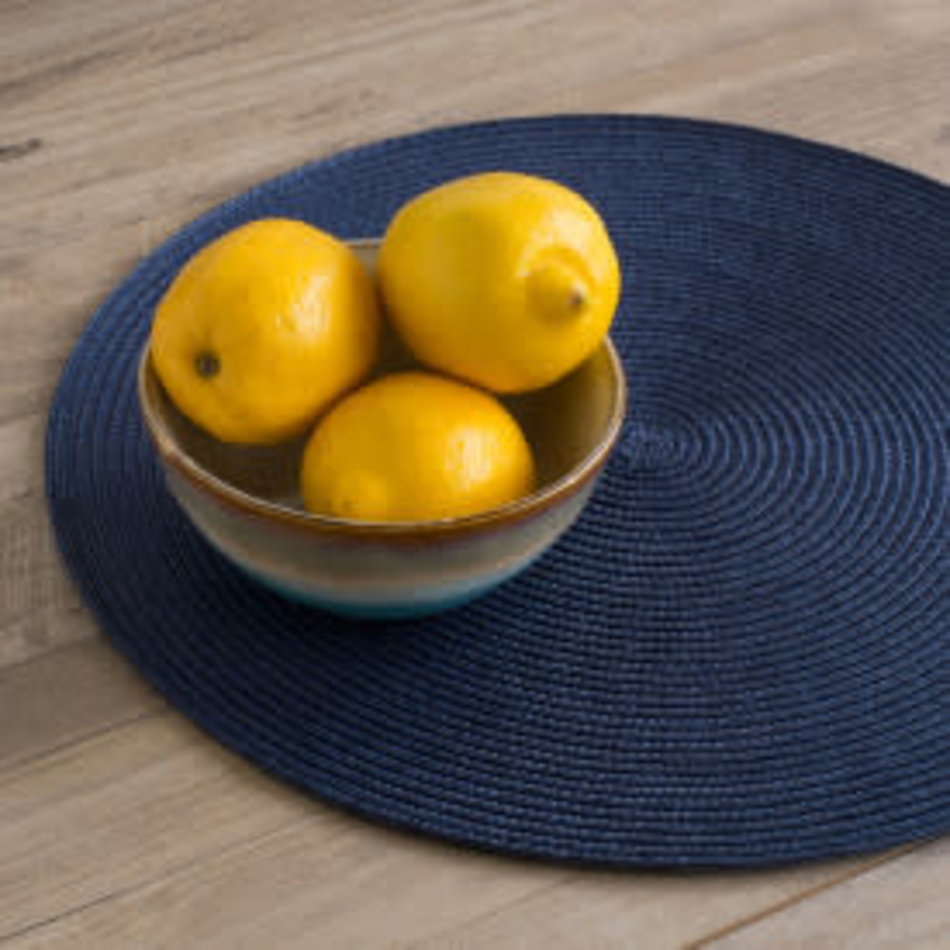 Danica Disko Indigo Round Placemat