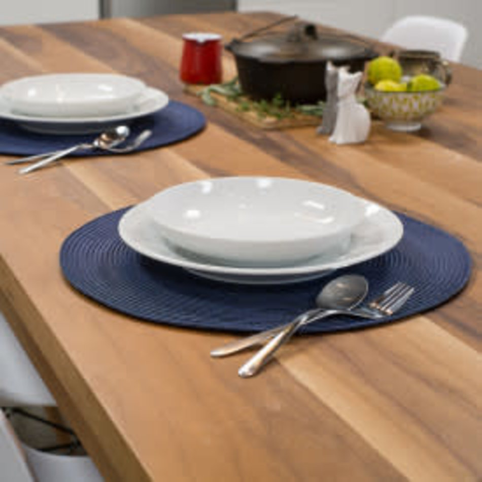 Danica Disko Indigo Round Placemat