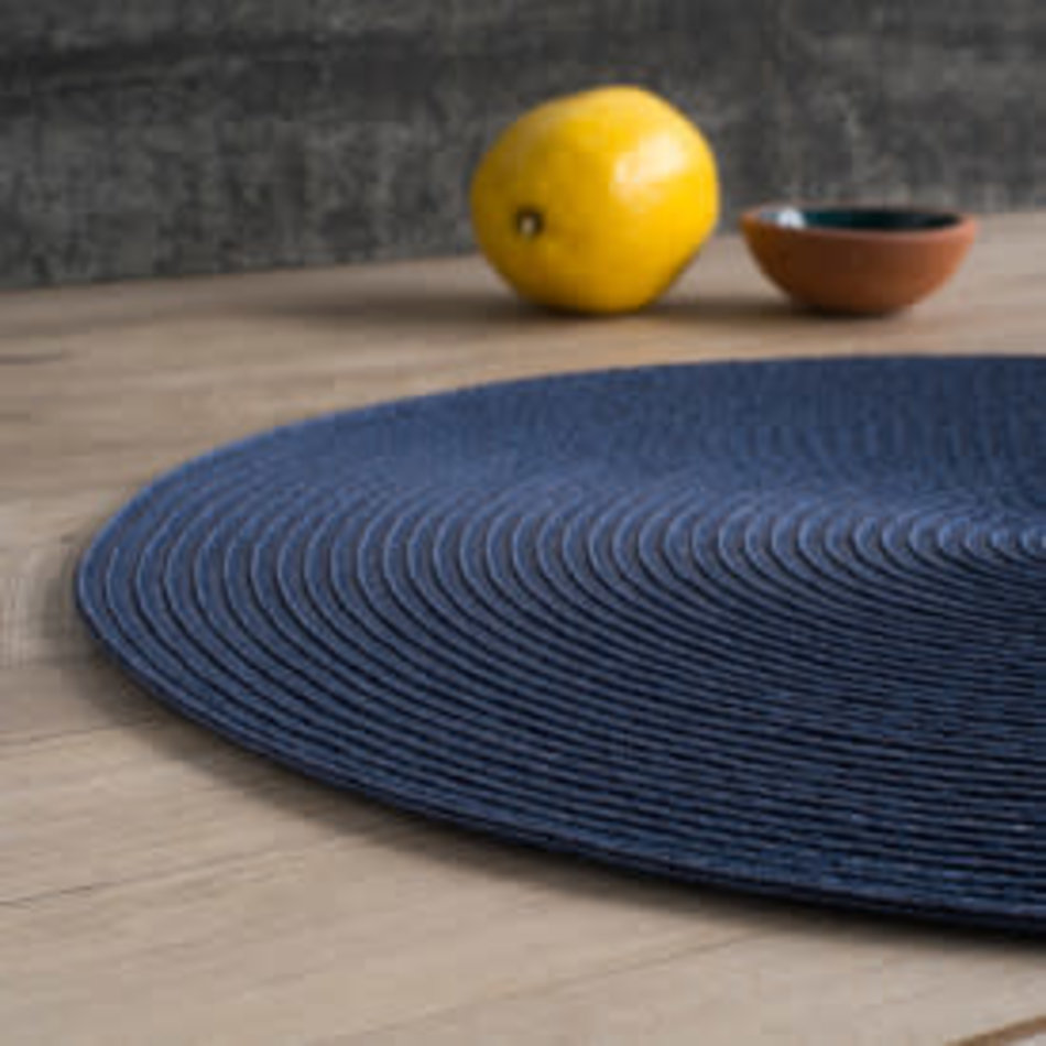 Danica Disko Indigo Round Placemat