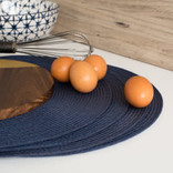 Danica Disko Indigo Round Placemat