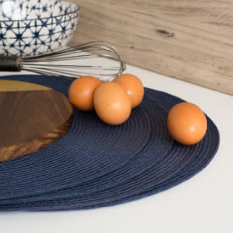 Danica Disko Indigo Round Placemat