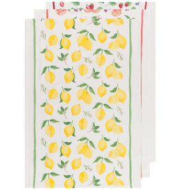 Danica Fruit Salad Floursack Tea Towels, set of 3