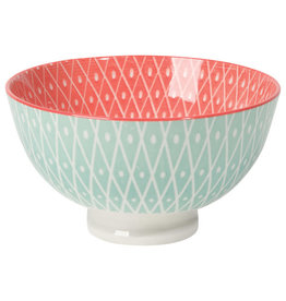 Danica Geo Pink Stamped Bowl 4"