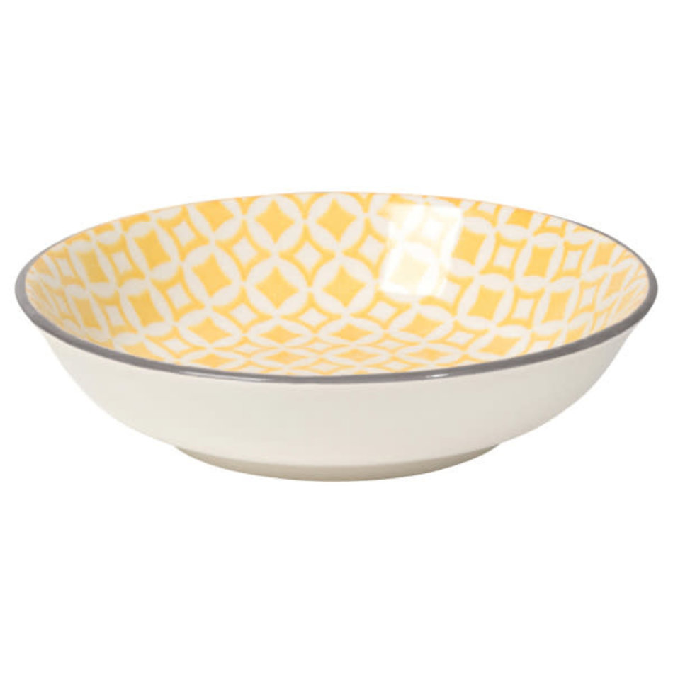 Danica Yellow Diamonds Dipping Bowl