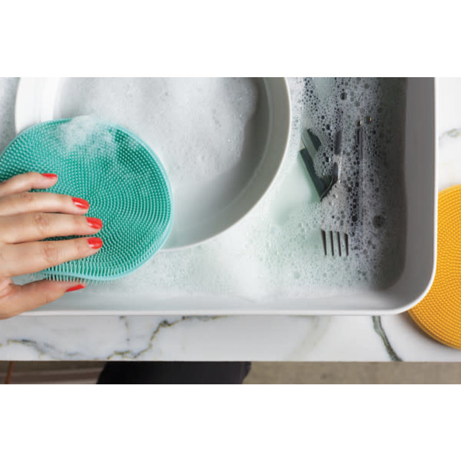 Danica Scrub Bub Silicone Scrubber, Aqua