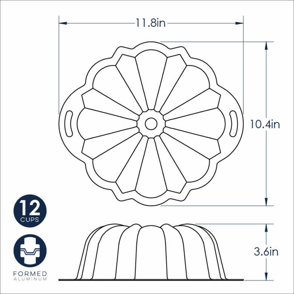 Nordicware Nordicware Bundt Pan, Anniversary Pro Form