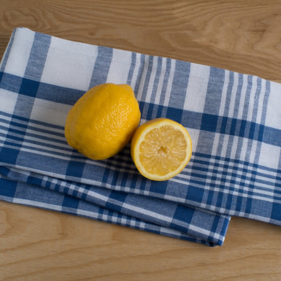 Danica Jumbo Royal Blue Dishtowels Set of 3