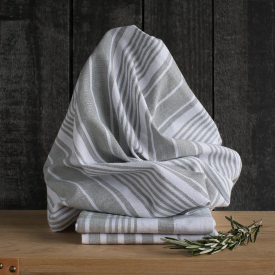 Danica Jumbo Tea Towels, set of 3, London Gray