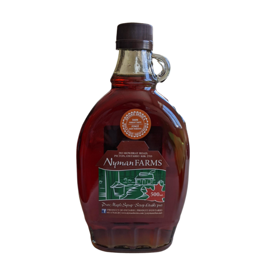 Nyman Farms Dark Maple Syrup, 500ml