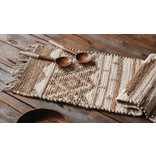 Danica Villa Jute/Cotton Table Runner, White