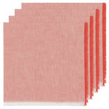 Danica Heirloom Chambray Napkins, Clay, set of 4