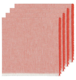 Danica Heirloom Chambray Napkins, Clay, set of 4