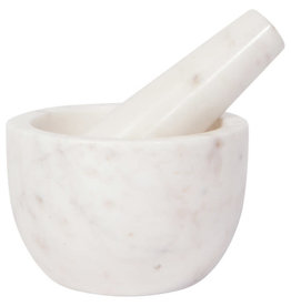 Danica White Marble Mortar and Pestle