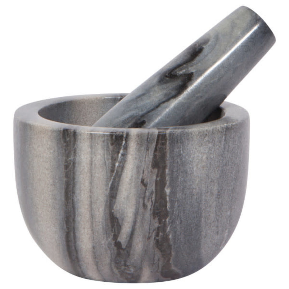 Danica Slate Marble Mortar and Pestle