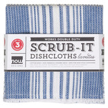 Now Designs Scrub-It Royal Blue Dishcloths Set of 3