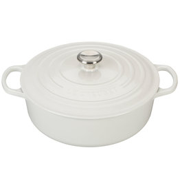 Le Creuset Le Creuset Shallow Round French Oven, 6.2L, White