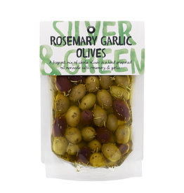 Silver & Green Silver & Green Rosemary Garlic Mixed Olives, 220g