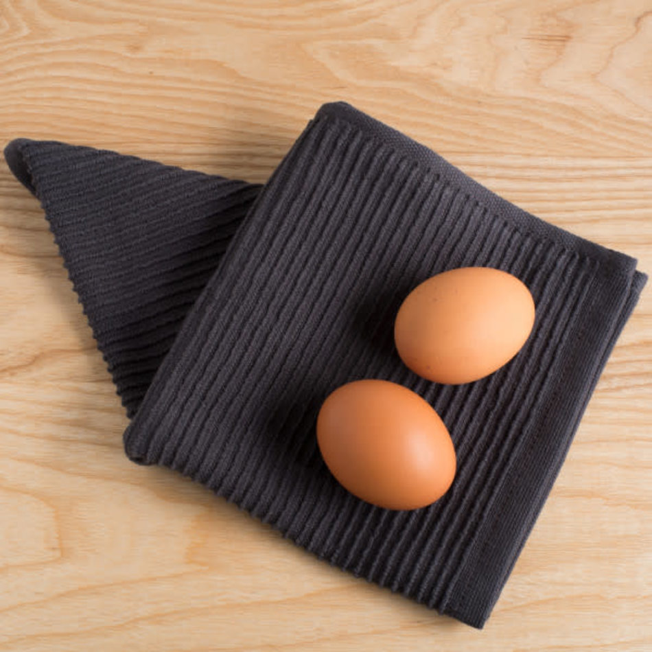 Now Designs Ripple Black Dishcloths Set of 2