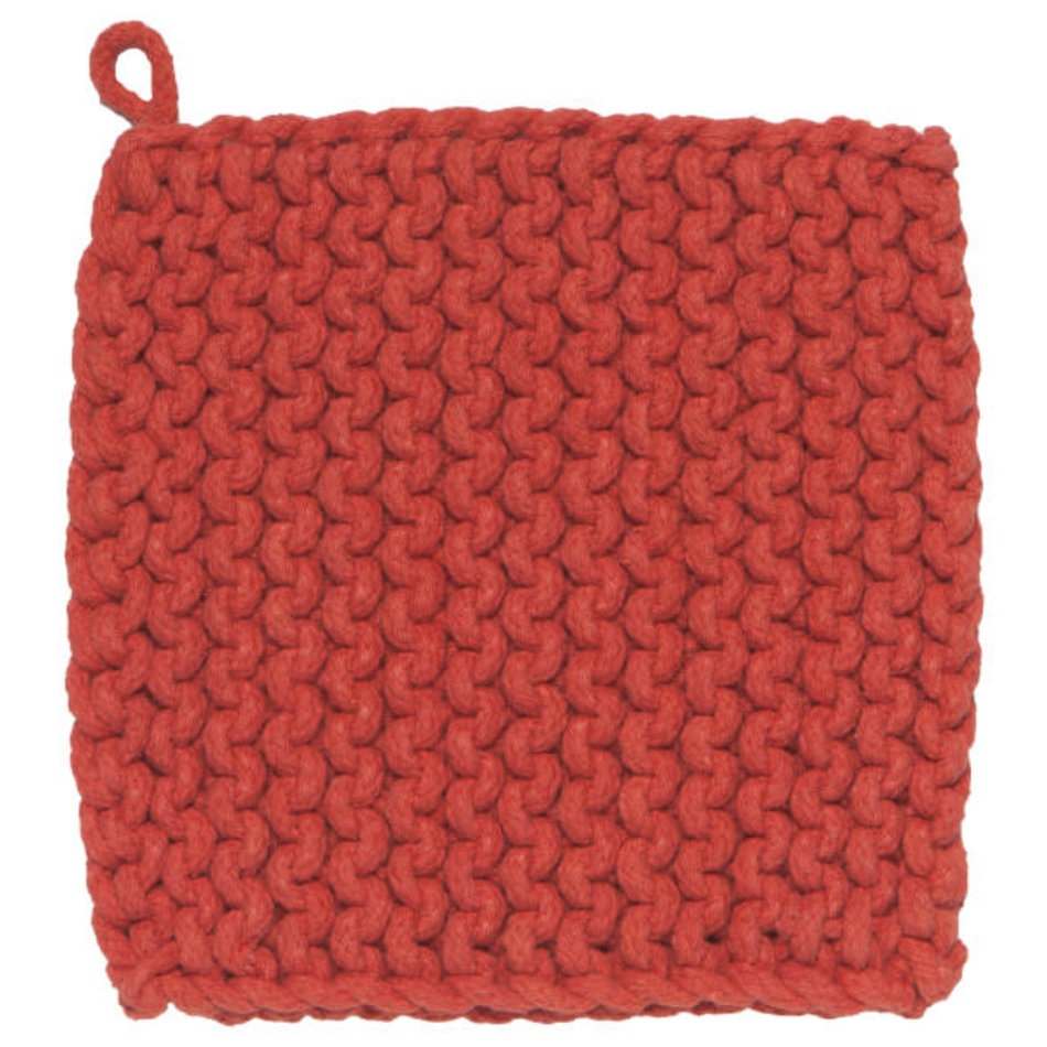Now Designs Heirloom Knit Potholder, Clay