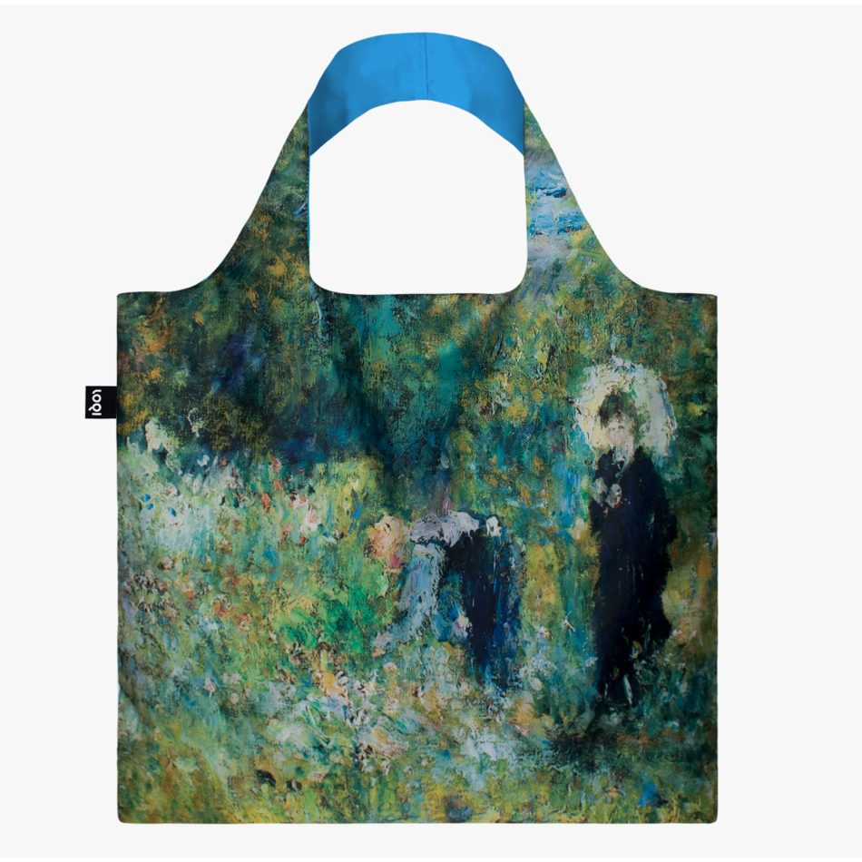 LOQI Totebag, Pierre-Auguste Renoir, Woman With A Parasol In A Garden