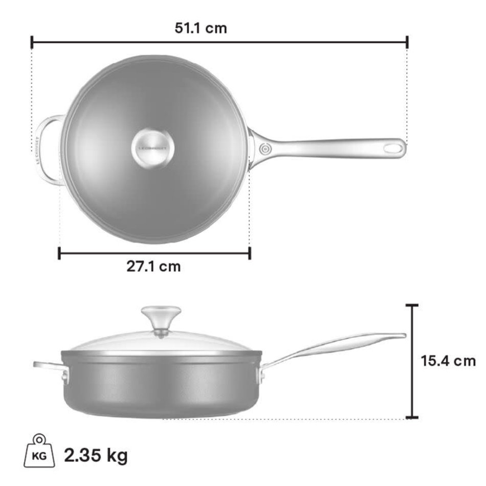 Le Creuset Le Creuset Toughened Nonstick Saute Pan, 4L