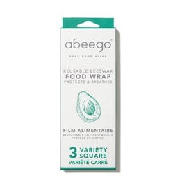 Abeego Beeswax Food Wrap, Variety Squares