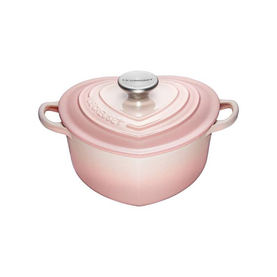 Le Creuset Le Creuset 1.9L Heart Cocotte, Shell Pink