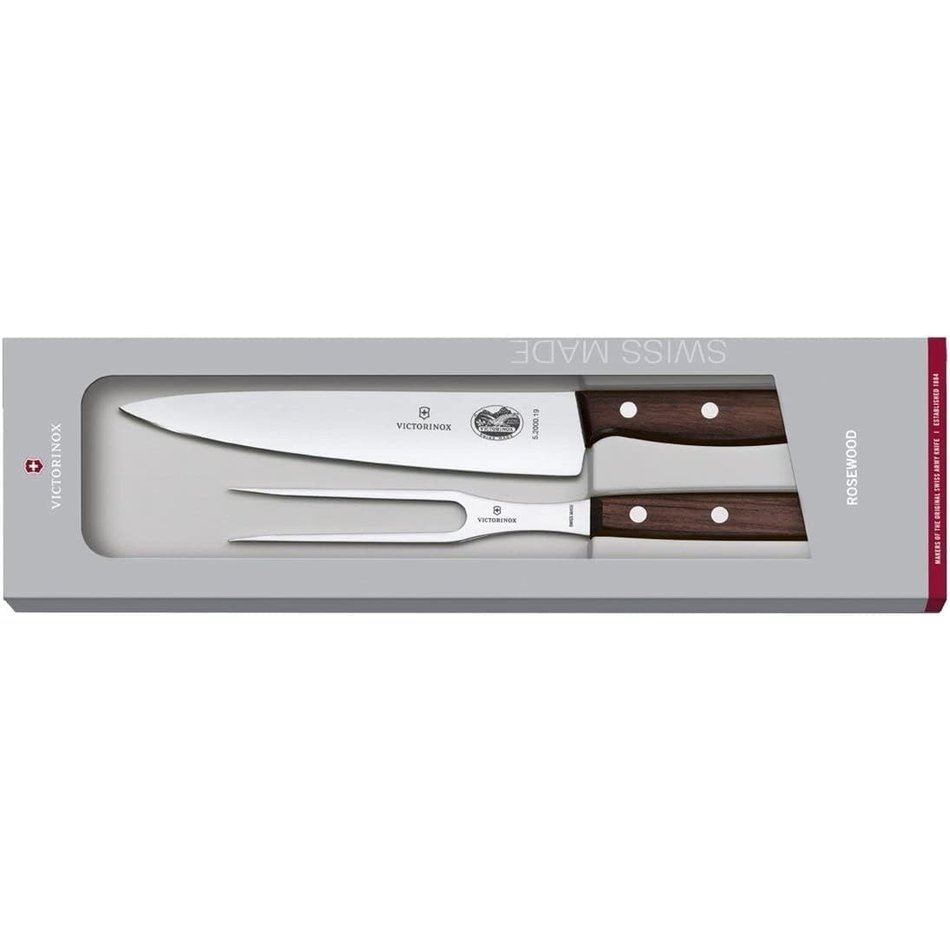 Victorinox Victorinox Rosewood 2-Piece Carving Set with Fork (7½" Carving, 6" Carving Fork)