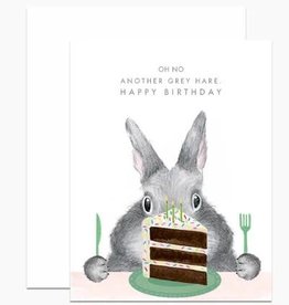 Card, Birthday Another Grey Hare